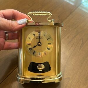 Elgin gold clock